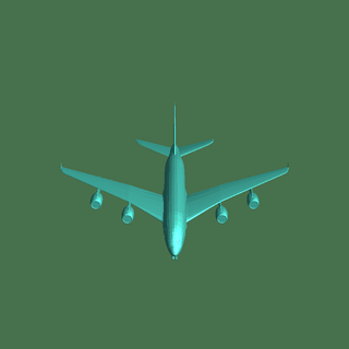 aviones pasajeros 3d print model - Mito3D