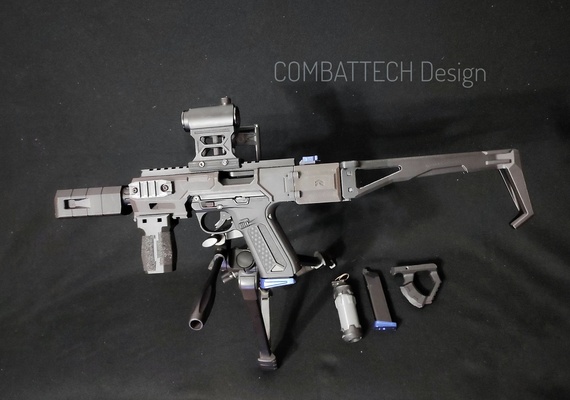 airsoft- aap-01 carbine kit 3d models download creality cloud 3d print model - Mito3D