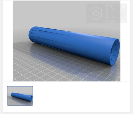 airsoft schalldämpfer leitbleche 3d modelle download realität wolke 3d print model - Mito3D