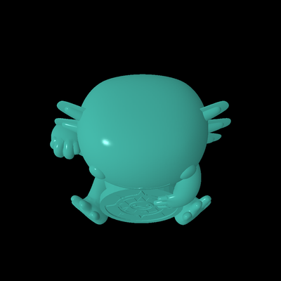 ajolote suerte 3d modelos descargar crealidad nube 3d print model - Mito3D