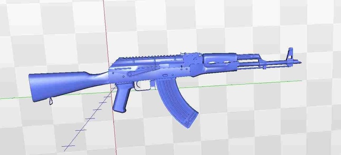 ak 47 jouet armes feu 3d print model - Mito3D