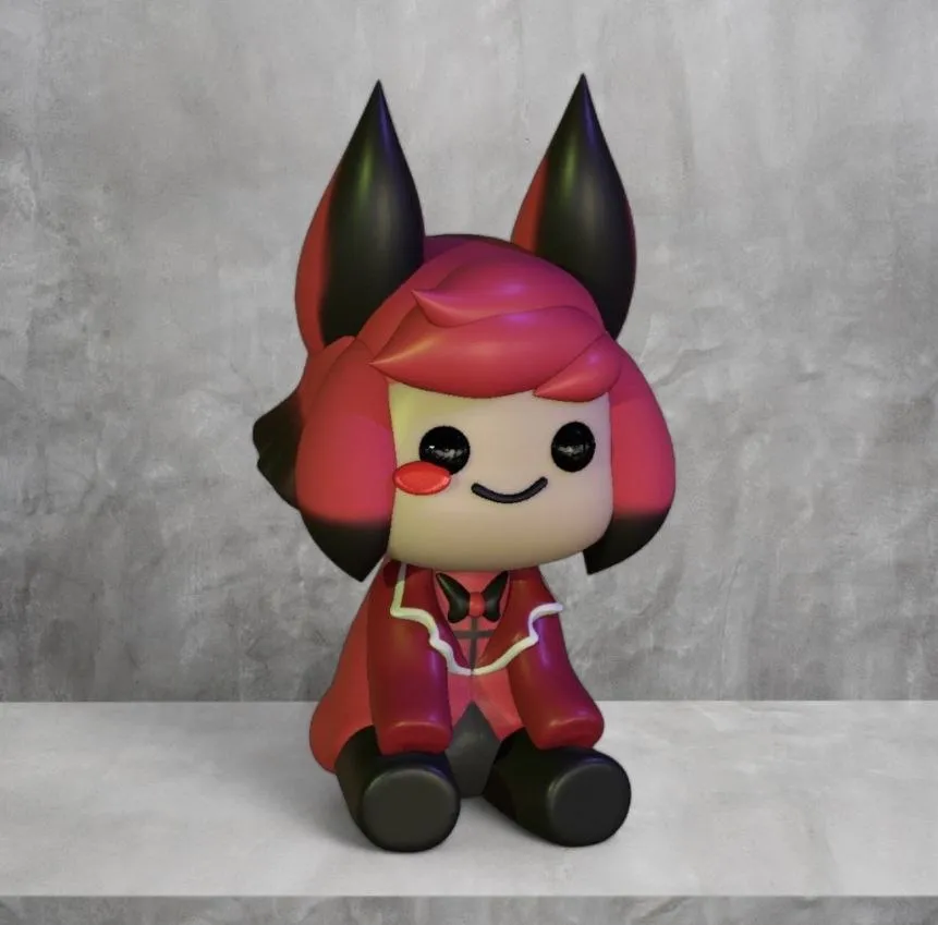 alastor chibi hazbin 3D print model - Mito3D