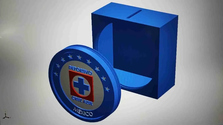 alcancia cruz azul kasa 3d modeller indir creality bulut 3d print model - Mito3D