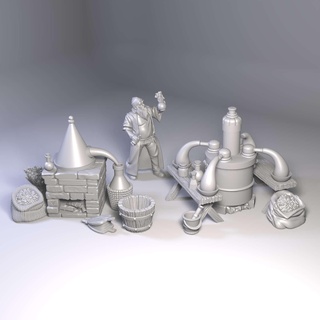 alquimista laboratório brinquedos jogos 3d print model - Mito3D