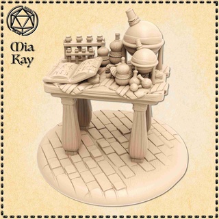 alchemy table Characters 3d print model - Mito3D