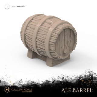 cerveza inglesa barril 3d print model - Mito3D