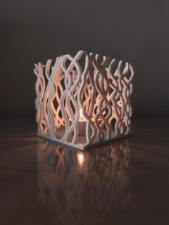 cube 39 algue éclairage 3d print model - Mito3D