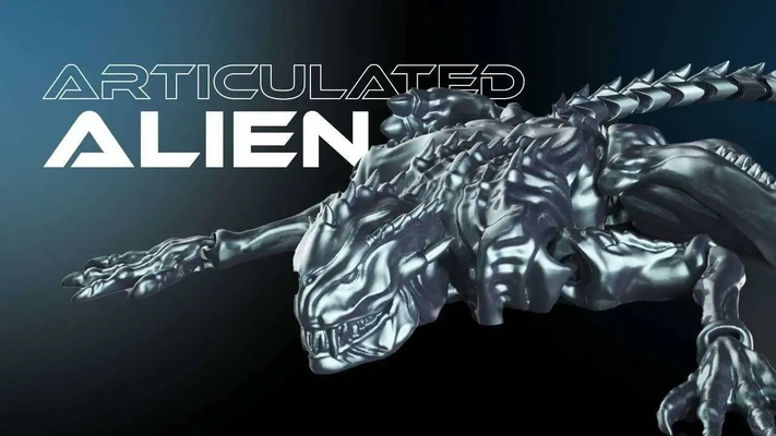 extraterrestre articulado 3d modelos descargar crealidad nube 3d print model - Mito3D