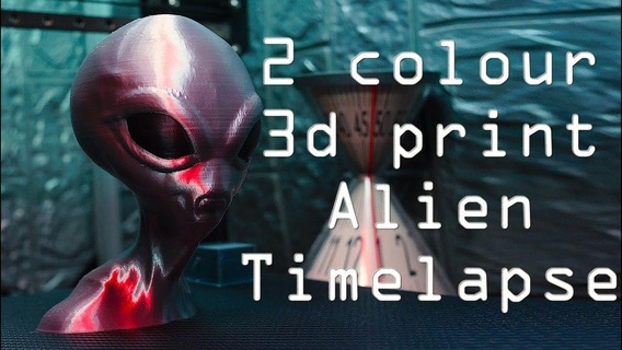 extraterrestre busto multimaterial remezclar ficticio caracteres 3d print model - Mito3D