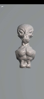extraterrestre busto caracteres 3d print model - Mito3D