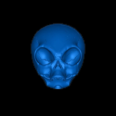 alien skull 3d models download creality cloud 3d print model - Mito3D