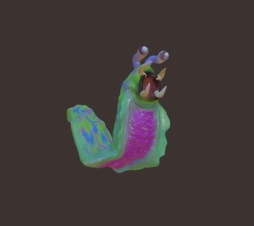alieno lumaca personaggi 3d print model - Mito3D