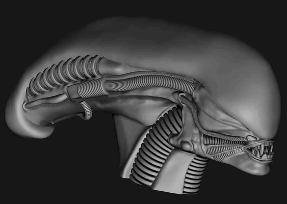 extraterrestre xénomorphe 3d modèles télécharger créalité nuage 3d print model - Mito3D