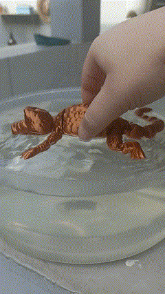 caimán flexionar 3D print model - Mito3D