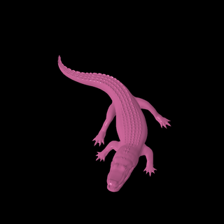 alligator Reptilian 3d print model - Mito3D