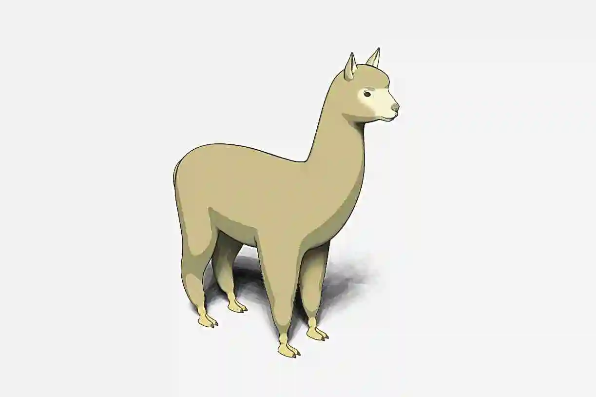 alpaca 3d modelli scarica creality nube mammifero 3D print model - Mito3D