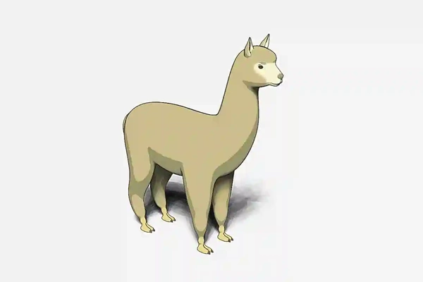 alpaca 3d models download creality cloud mammal 3d print model - Mito3D
