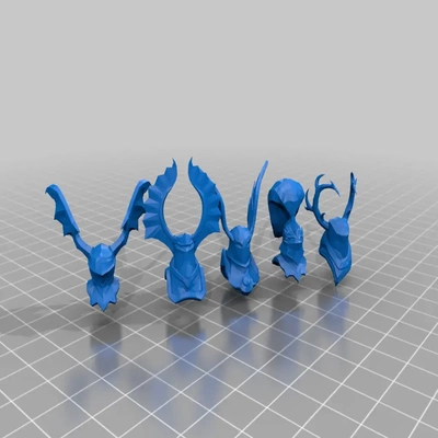 alternativo bretoniano elmos cristas 3d modelos baixar crialidade nuvem 3d print model - Mito3D