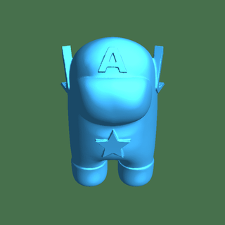us capitan Amérique fictif personnages 3d print model - Mito3D