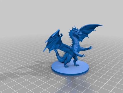 uralt rot Drachen 3d Modelle download Realität Wolke Tiere 3d print model - Mito3D