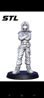 Android 17 personnages 3d print model - Mito3D