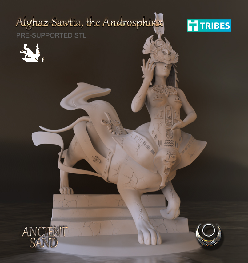 androsphinx Monsters 3D print model - Mito3D