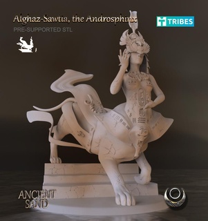 androsphinx monstres 3d print model - Mito3D