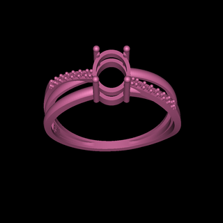 anel pedraoval zirc nia ring Fashion 3d print model - Mito3D