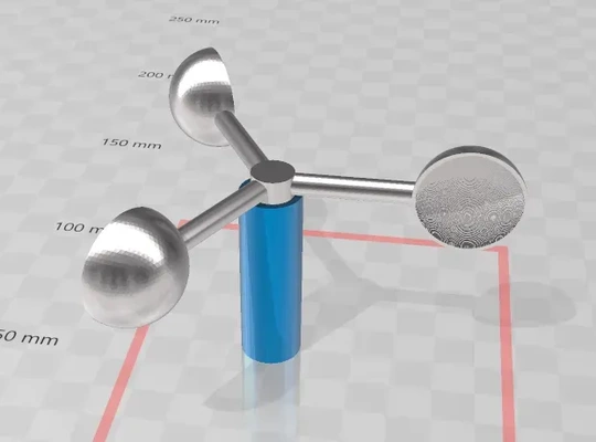 anémomètre 3d modèles télécharger créalité nuage 3d print model - Mito3D