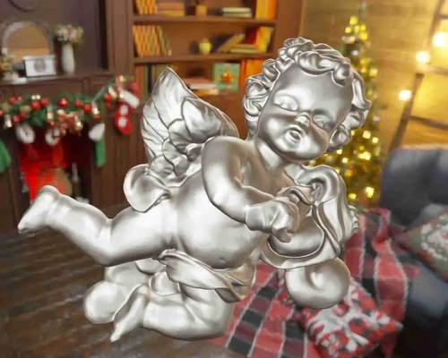 anjo natal enfeite 3d modelos baixar crialidade nuvem 3d print model - Mito3D