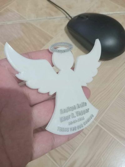 angel keychain 3d models download creality cloud 3d print model - Mito3D