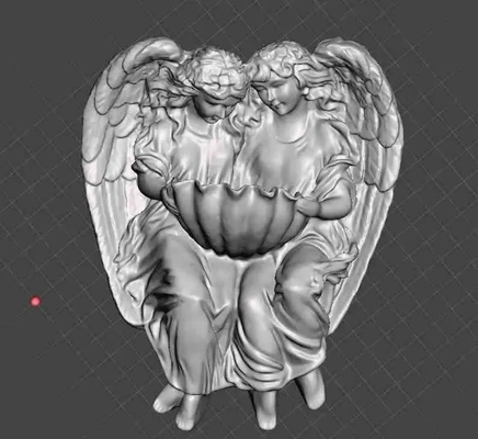 anges mur déco 3d modèles télécharger créalité nuage 3d print model - Mito3D