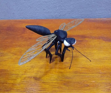 angry wasp articulated 3d models download creality cloud insects 3d print model - Mito3D