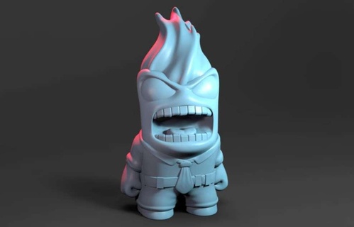angry out 3d models download creality cloud fictional characters 3d print model - Mito3D