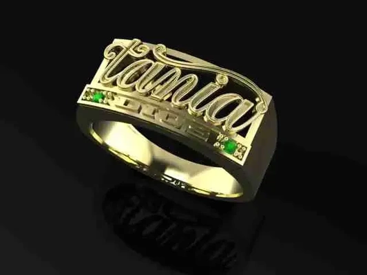 anillo nombre barato 3d modelos descargar crealidad nube 3d print model - Mito3D