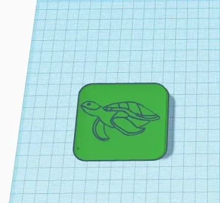 animal stamp turtle 3d models download creality cloud 3d print model - Mito3D