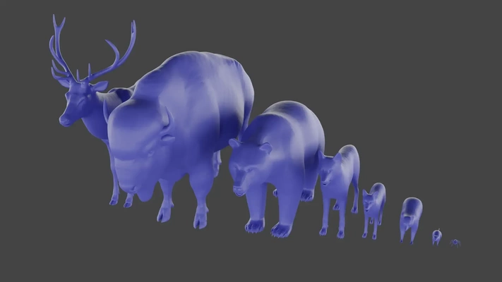 animales 3d modelos descargar crealidad nube 3d print model - Mito3D