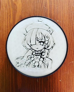 anime Coaster personnages 3d print model - Mito3D