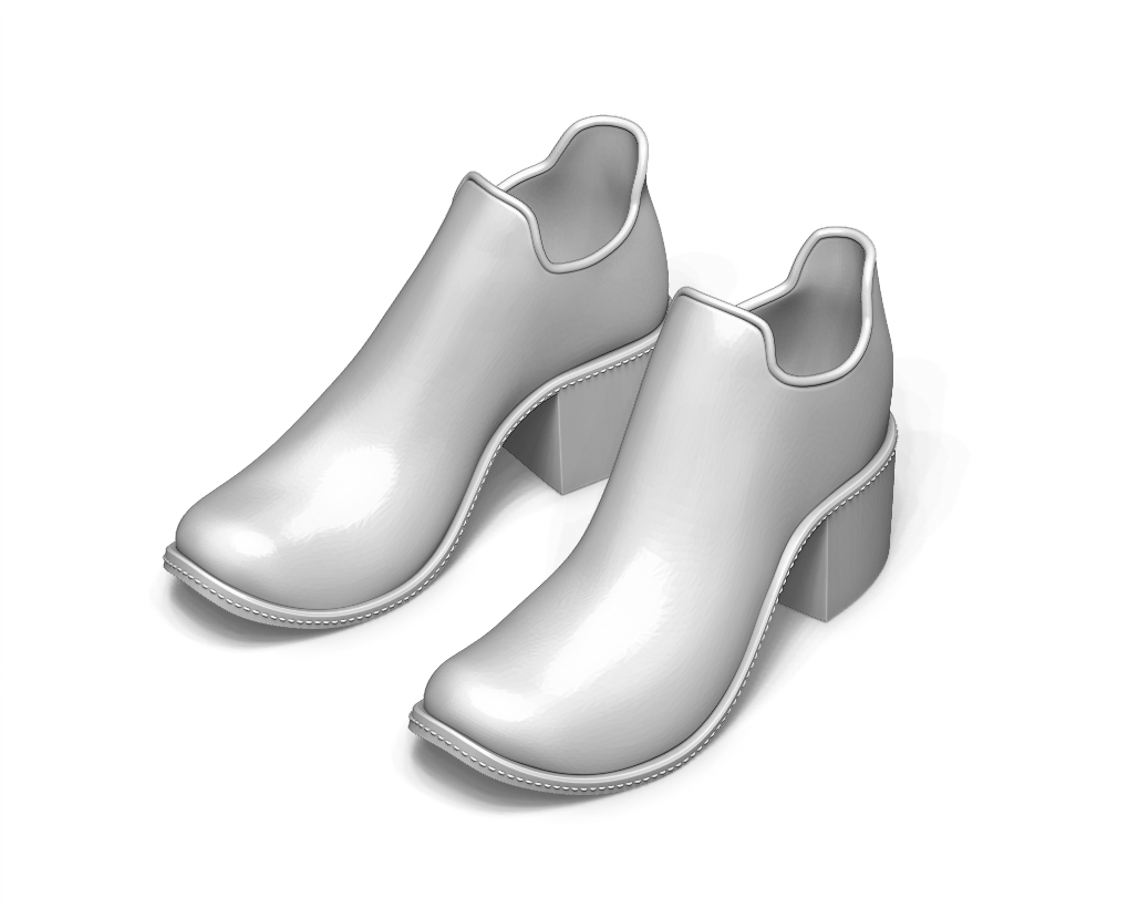 ayak bileği bot ayakkabı moda 3D print model - Mito3D