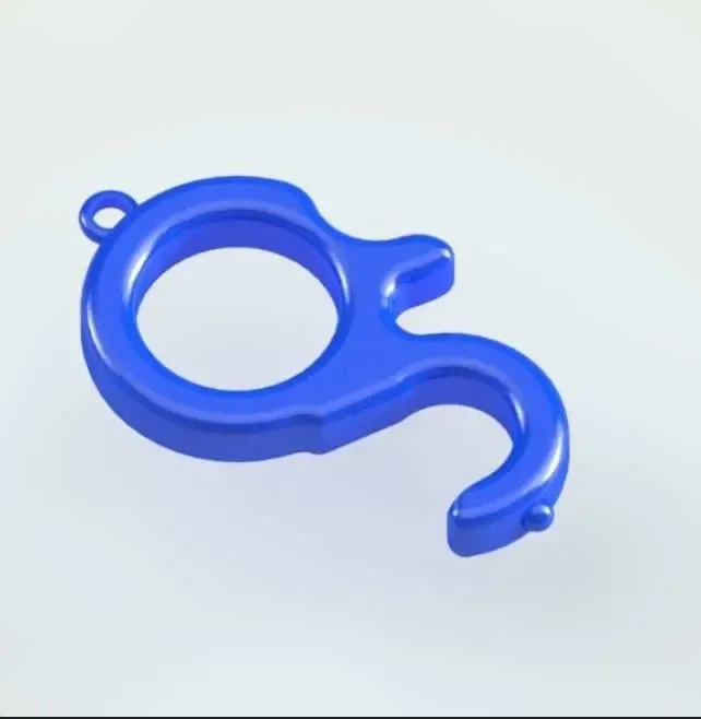 anti-virus door holder keychain 3d models download creality cloud 3D print model - Mito3D