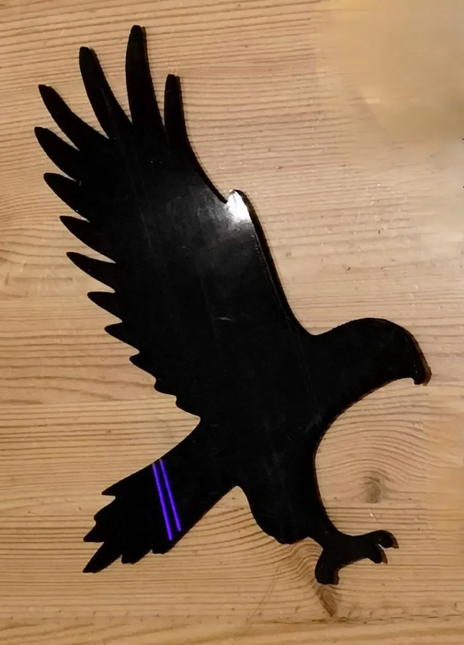 anti oiseau silhouette faucon effaroucheur oiseaux 3d modèles télécharger créalité nuage 3D print model - Mito3D