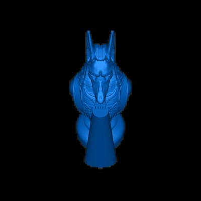 anubis busto 3d modelos descargar crealidad nube 3d print model - Mito3D