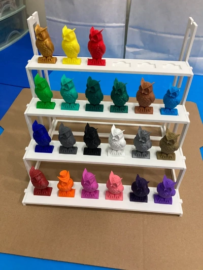 anycubic eule anzeige regal 3d modelle download realität wolke 3d print model - Mito3D