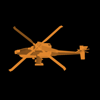 apache helicóptero vehiculos 3d print model - Mito3D