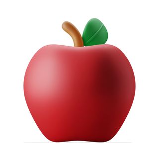 apple 2 Foods 3d print model - Mito3D
