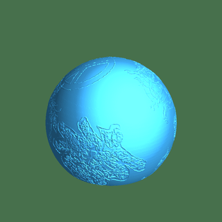 aps planeta luminária 3d print model - Mito3D