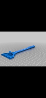 aquarium rasoir manipuler longue Ménage 3d print model - Mito3D