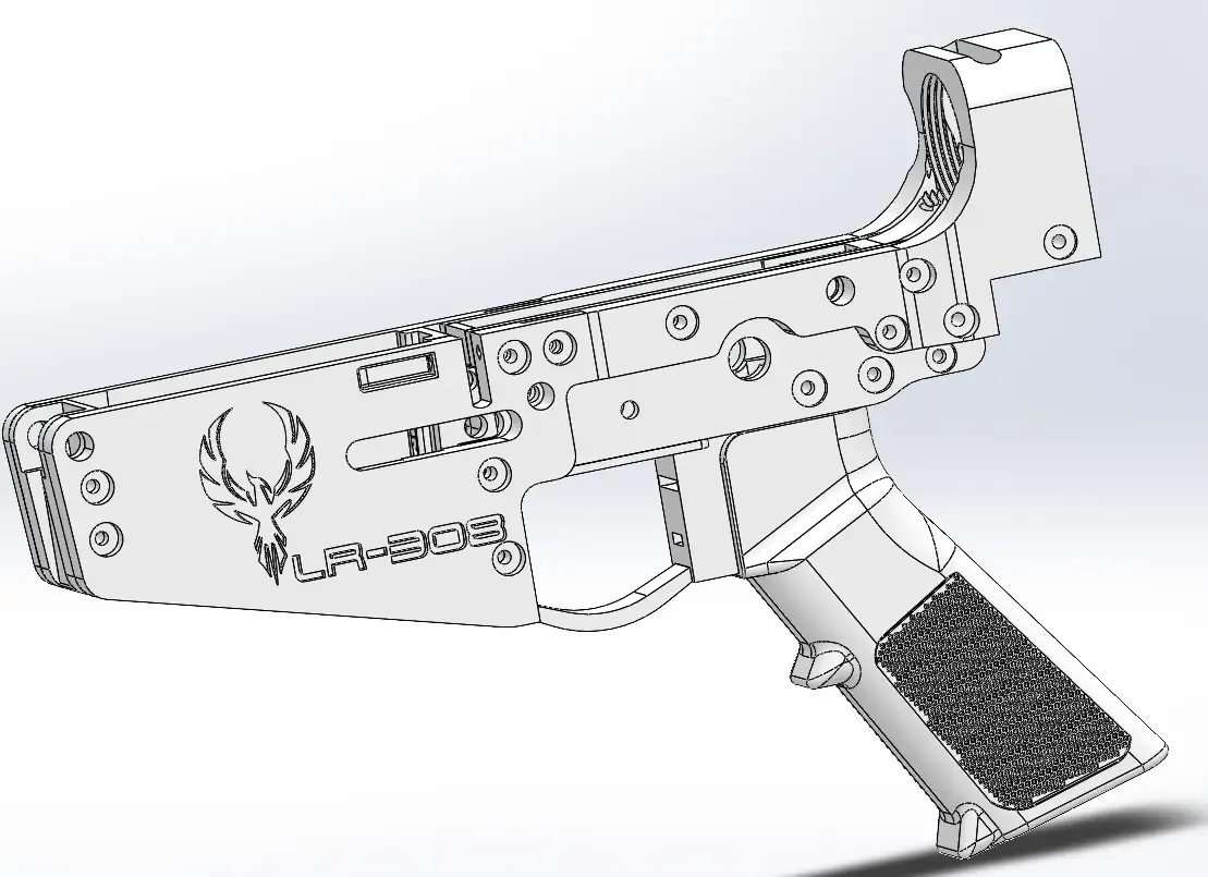 ar-9 brother 3d models download creality cloud 3D print model - Mito3D