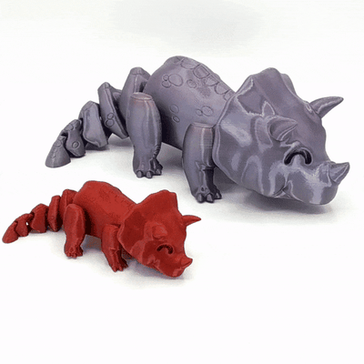 ar-triceratops 3d models download creality cloud dinosaur 3d print model - Mito3D