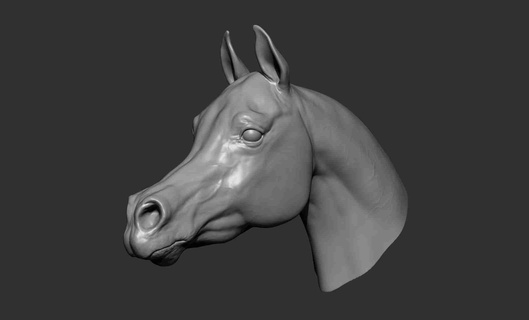 arabo cavallo testa 3d Modelli Scarica creality nube mammifero 3d print model - Mito3D